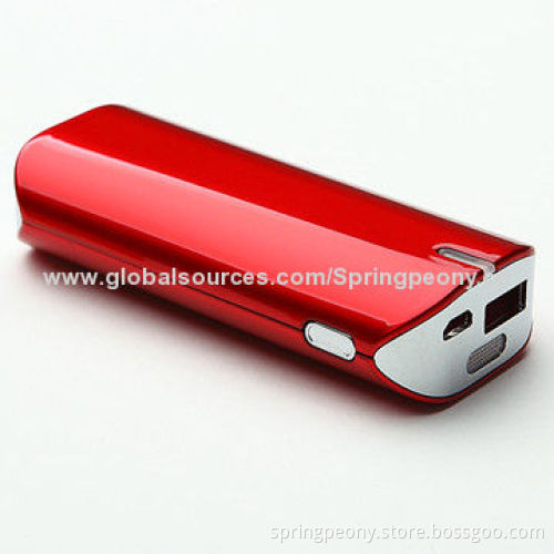2014 Portable External 5,200/6,000mAh Mobile Power Bank with 5V/1,000mA Output